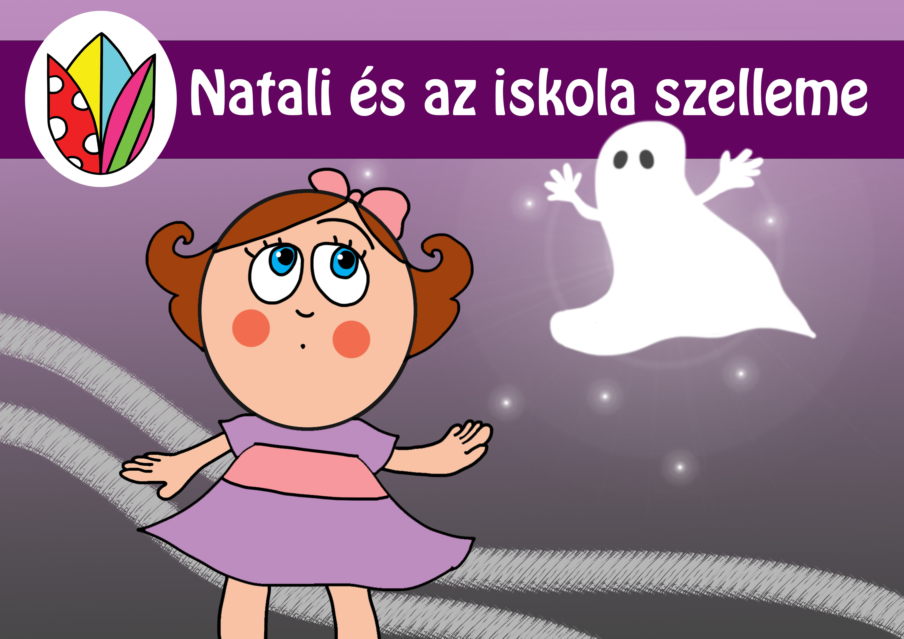 Natali és az iskola szelleme – eredeti meseborító