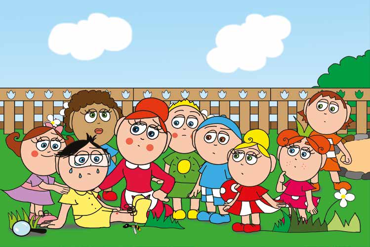 Tamás és a darázs – Tamás tovább sír az ijedtségtől – online puzzle jelenet