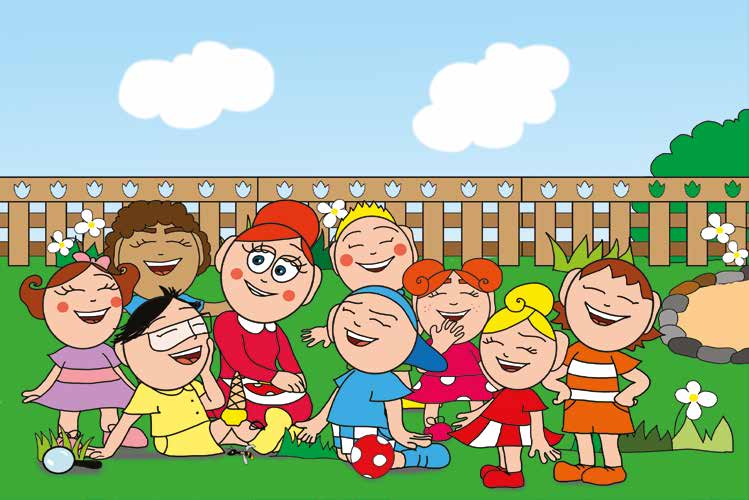 Tamás és a darázs – A gyerekek nevetni kezdenek – online puzzle jelenet