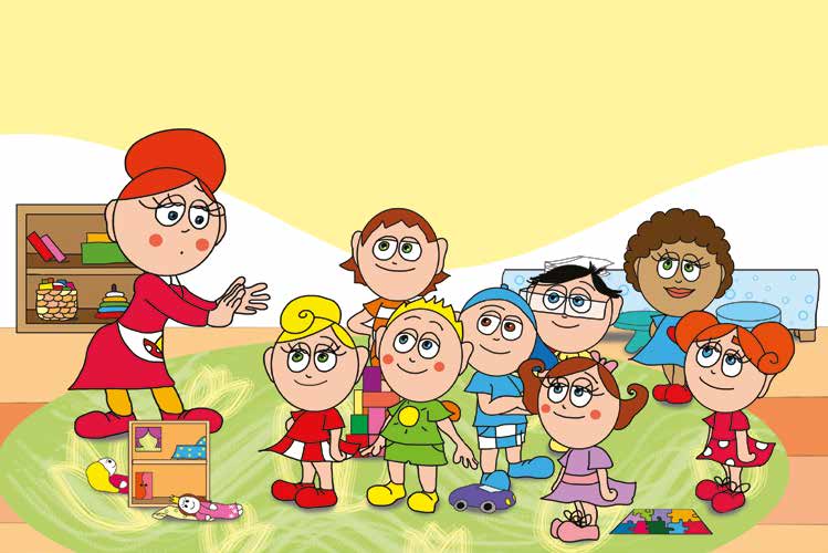 Patrik álma – Óvónéni sorban meghallgatja őket – online puzzle jelenet