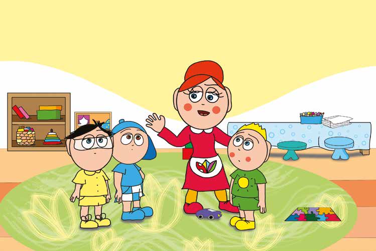 Patrik álma – Óvónéni megállítja a gúnyolódást – online puzzle jelenet