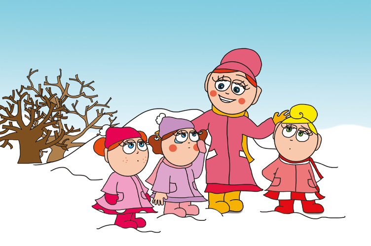 Natali kesztyűje – Óvónéni varázsmondókával segít – online puzzle jelenet