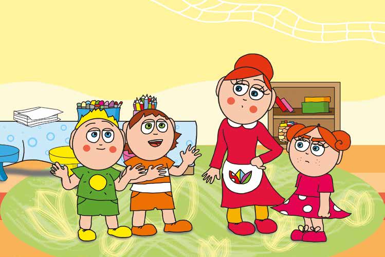 Klára rajzol – Ádám a dinnyelepkéről kérdez – online puzzle jelenet