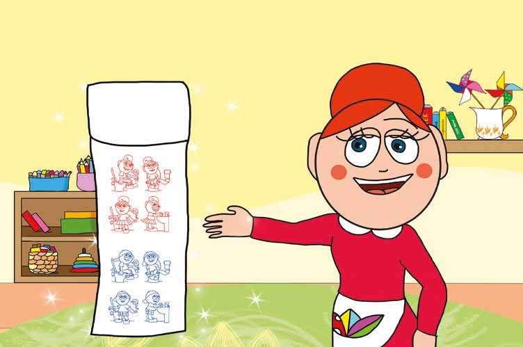 Patrik és a pisi ügy – A varázspapír megmutatja a sorrendet – online puzzle jelenet