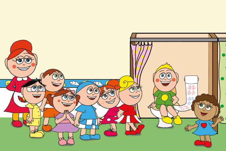 Patrik és a pisi ügy – A gyerekek játékosan gyakorolnak – online puzzle jelenet