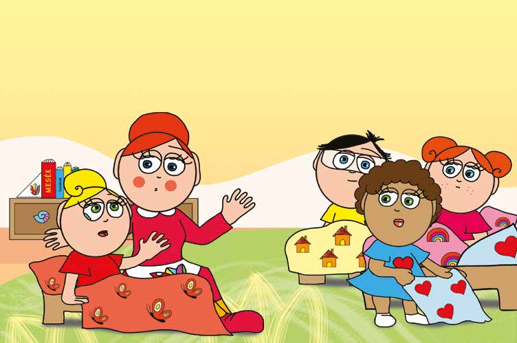 Katának hiányzik az anyukája – Kata elmondja, hogy hiányzik az anyukája – online puzzle jelenet