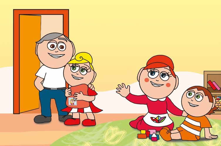 Katának hiányzik az anyukája – Kata hazaviszi az anyukás párnát – online puzzle jelenet