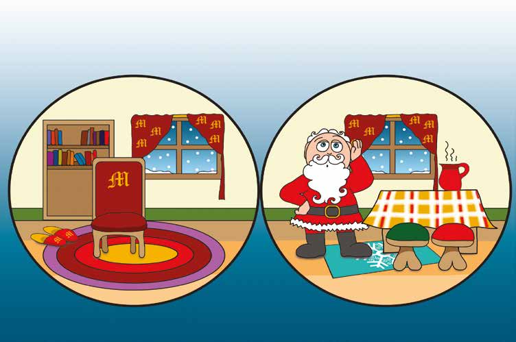 Márky és a Mikulás sapkája – A távcsőben feltűnik a Mikulás – online puzzle jelenet
