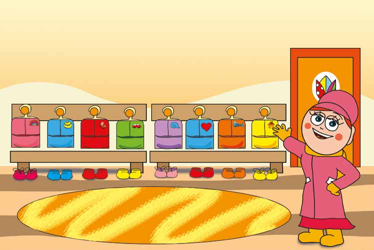 Márky és a Mikulás sapkája – A cipők mellé kerül a Mikulás sapkája – online puzzle jelenet
