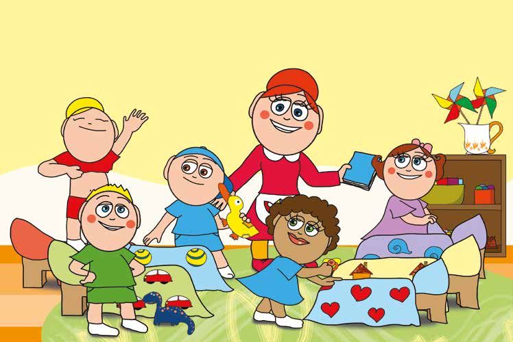 Dolly és a cumi – Dolly cumit hoz az óvodába – online puzzle jelenet