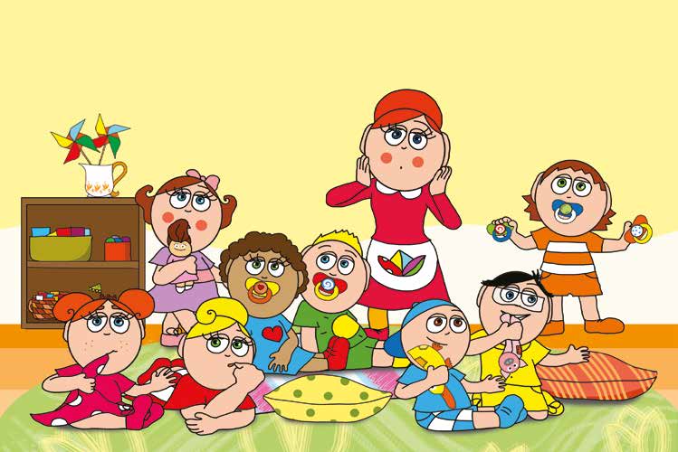 Dolly és a cumi – Óvónéni észreveszi az új szokást – online puzzle jelenet