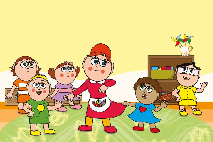 Dolly és a cumi – A gyerekek visszakérik a rágnivalókat – online puzzle jelenet