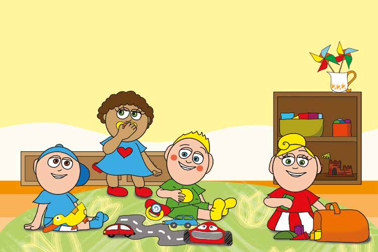 Dolly és a cumi – Dolly ismét a szájába veszi a cumit – online puzzle jelenet