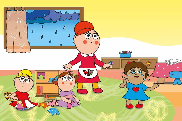 Egy hisztis nap – Dolly sírva Óvónénihez fut – online puzzle jelenet