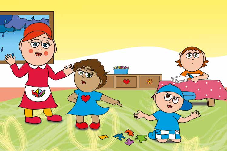 Egy hisztis nap – Dolly és Márky összeveszik a kirakón – online puzzle jelenet