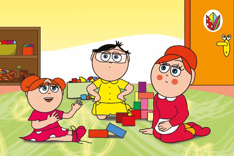 Egy hisztis nap – Klára a széthagyott kockákra panaszkodik – online puzzle jelenet