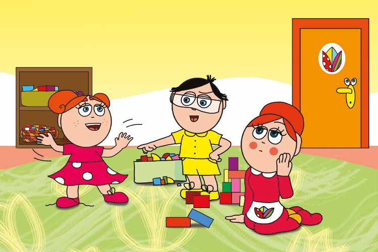 Egy hisztis nap – Tamás és Klára az esés okán vitáznak – online puzzle jelenet