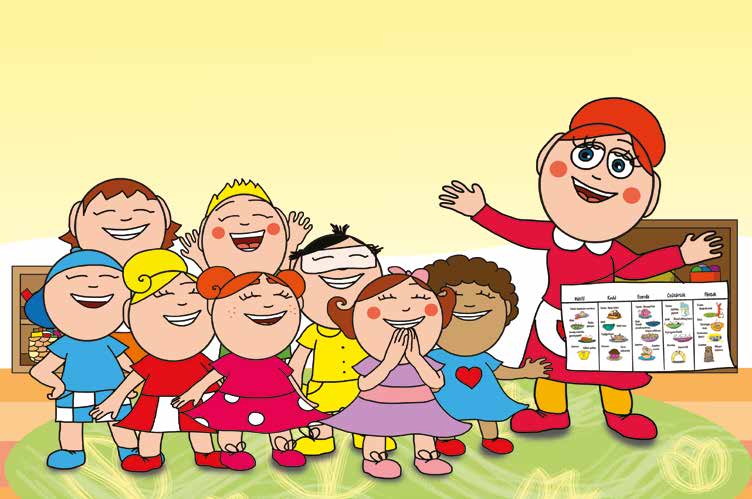 Natali és az óvoda étlapja – Az étlap visszakerül a helyére – online puzzle jelenet