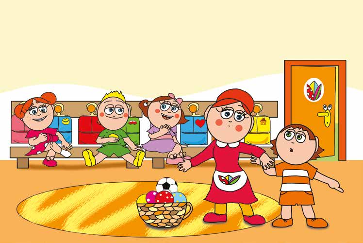 Ádám és a focilabda – Ádám focizni szeretne az udvaron – online puzzle jelenet