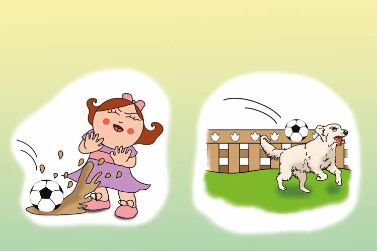 Ádám és a focilabda – A labda korábban bajba keveredett – online puzzle jelenet