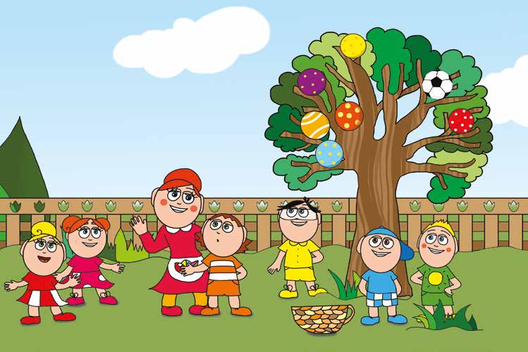 Ádám és a focilabda – A gyerekek megoldást keresnek – online puzzle jelenet