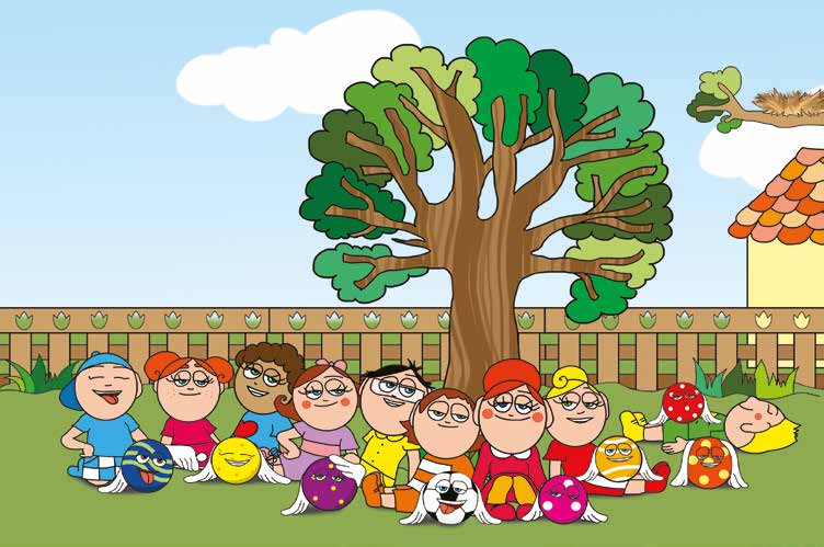 Ádám és a focilabda – Mindenki elfárad a kergetőzésben – online puzzle jelenet