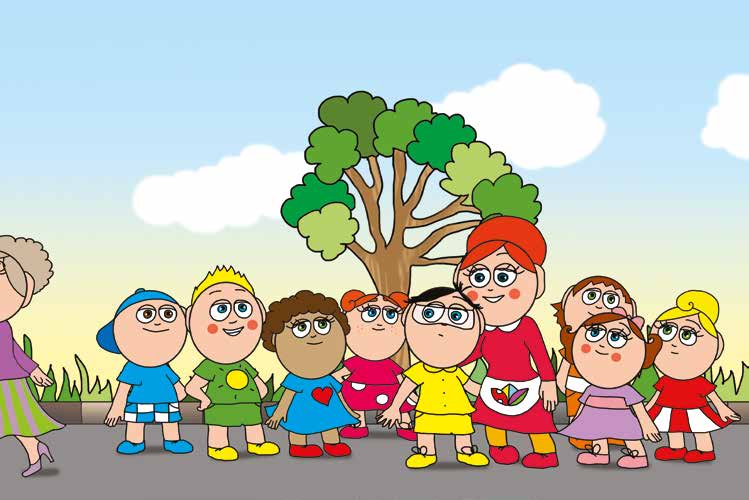 Tamás és a kutyusok – Tamás megvárja, míg a kutya távolabb ér – online puzzle jelenet