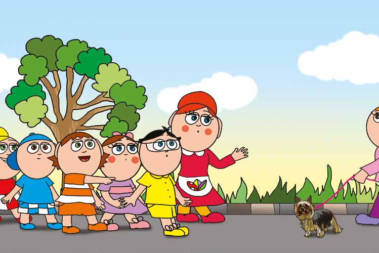Tamás és a kutyusok – Ádám újabb kutyust vesz észre – online puzzle jelenet