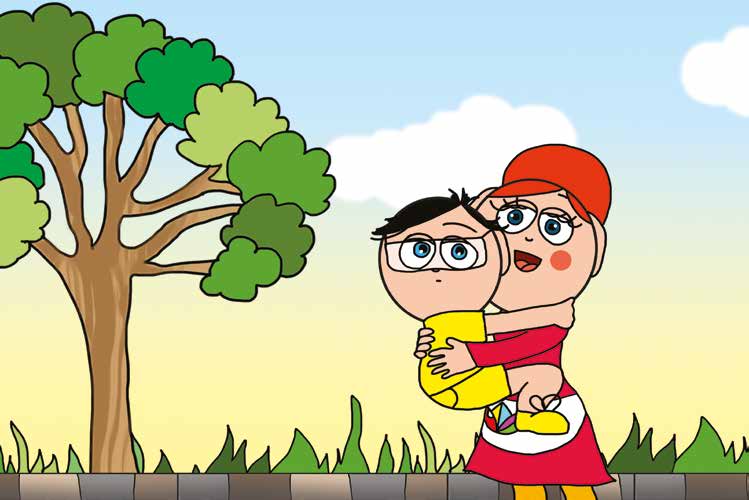 Tamás és a kutyusok – Óvónéninek támad egy ötlete – online puzzle jelenet