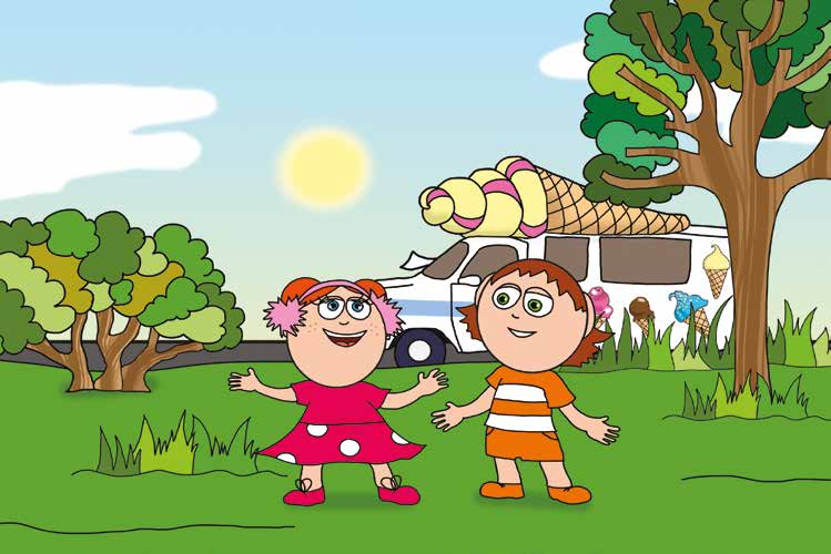Klára és a hangos autó – Ádám bocsánatot kér Klárától – online puzzle jelenet