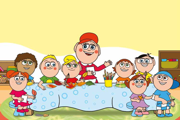 Patrik és a kiütések – Előkészítik a levéllenyomatokat – online puzzle jelenet