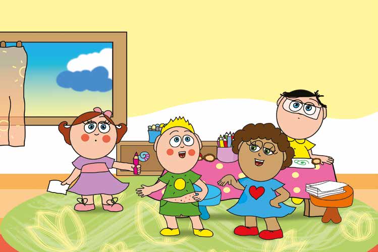 Patrik és a kiütések – Patrik ismét pöttyöket mutat Dollynak – online puzzle jelenet