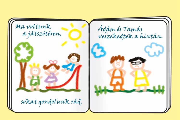 Patrik és a kiütések – Patrikot is belerajzolják a füzetbe – online puzzle jelenet
