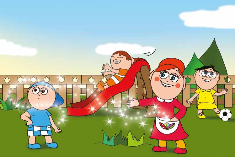 Márky szerelmes – Óvónéni varázsporral próbál segíteni – online puzzle jelenet