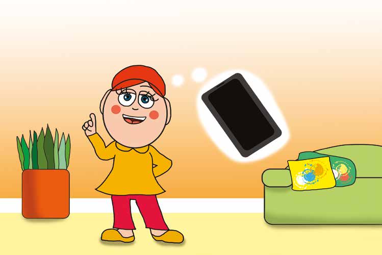 Mikor a gyerekek nem mehetnek az óvodába – Óvónéni üzeneteket talál ki – online puzzle jelenet