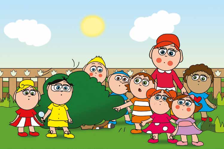 Ádám és a zizegő bokor – Ádám farkincát vesz észre – online puzzle jelenet