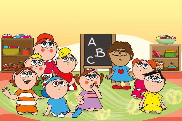 Dolly iskolásat akar játszani – Ádám a számolásról kérdezi Dollyt – online puzzle jelenet