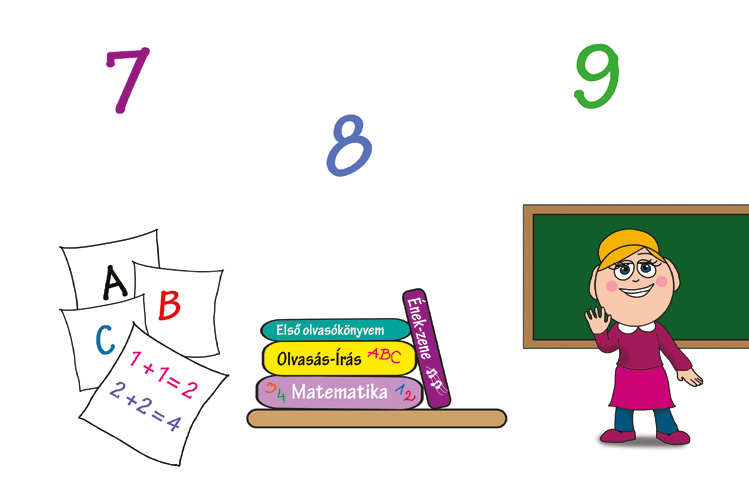 Dolly iskolásat akar játszani – A hét, nyolc és kilenc következik – online puzzle jelenet