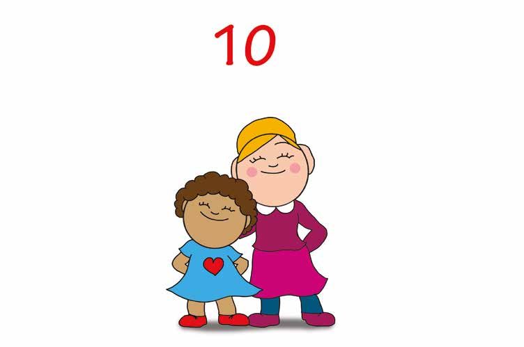 Dolly iskolásat akar játszani – Tízig jut a közös számolás – online puzzle jelenet