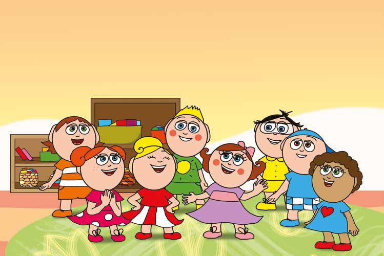 Natali és a farsang – A gyerekek várják a szülők jelmezét – online puzzle jelenet