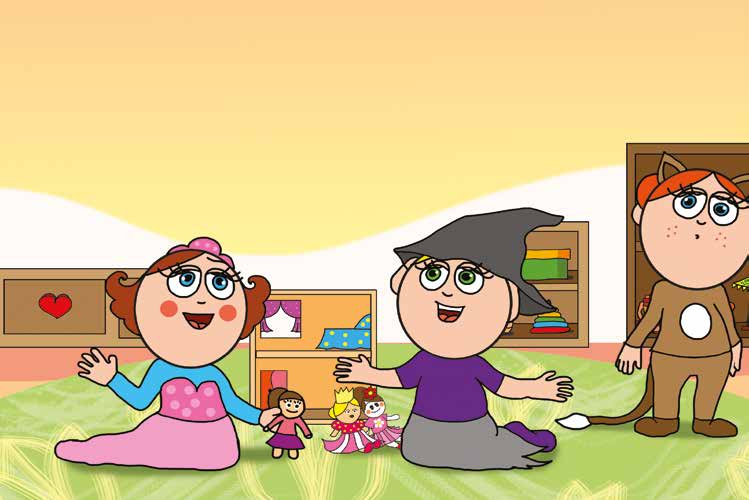 Natali és a farsang – Natali elszomorodik az anyukája miatt – online puzzle jelenet