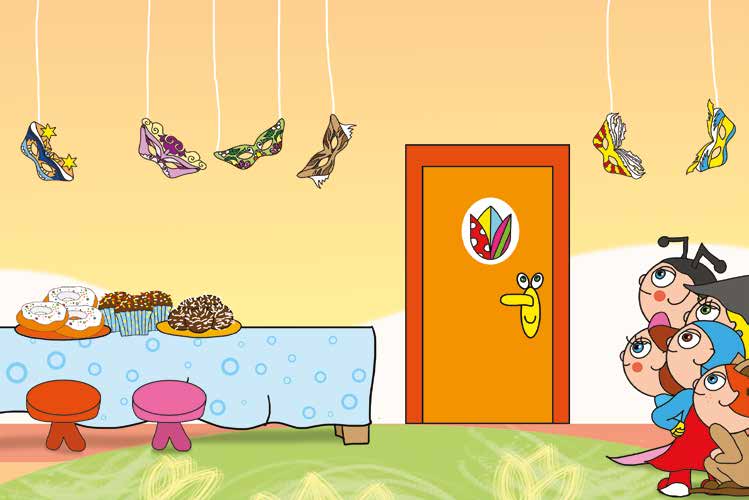 Natali és a farsang – A gyerekek várják a szülőket – online puzzle jelenet