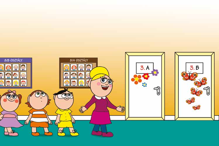 Nyíltnap az iskolában – Nelli néni mesél a nagy iskoláról – online puzzle jelenet
