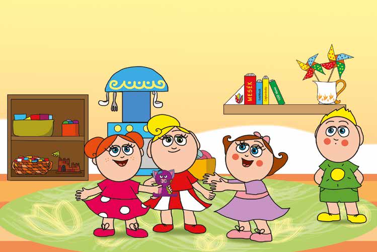 Klára és az elveszett alvóka – Natali kézbe veszi Foltit – online puzzle jelenet
