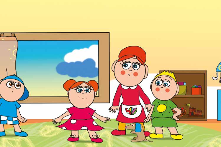 Klára és az elveszett alvóka – Folti cica nincs a szőnyegen – online puzzle jelenet