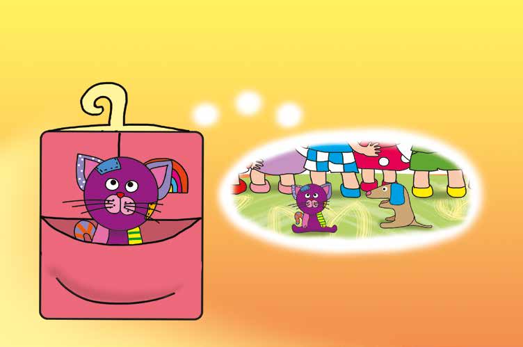 Klára és az elveszett alvóka – Folti megijedt Brúnó kutyustól – online puzzle jelenet