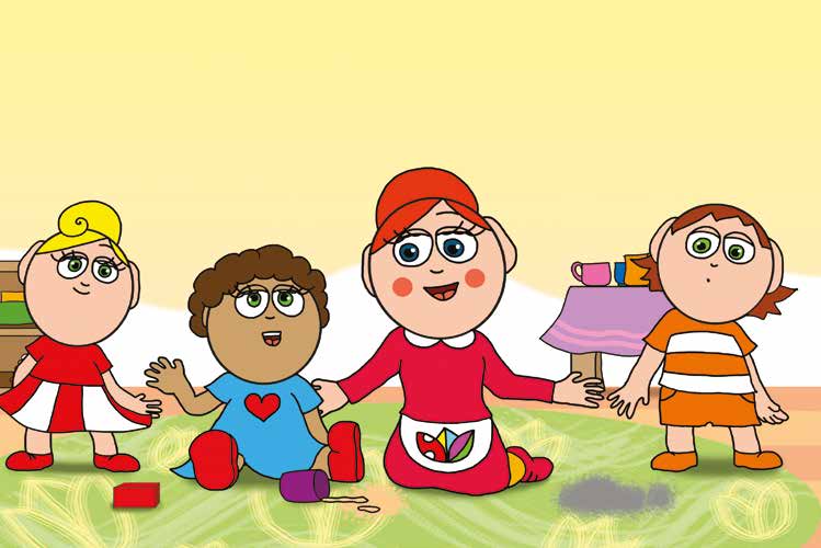 Óvónéni és a szőnyeg – Már két folt van a szőnyegen – online puzzle jelenet
