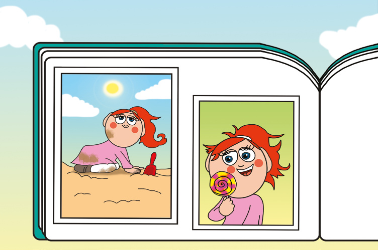 Tamás és a rosszalkodás – A képeken maszatos és kócos is volt – online puzzle jelenet