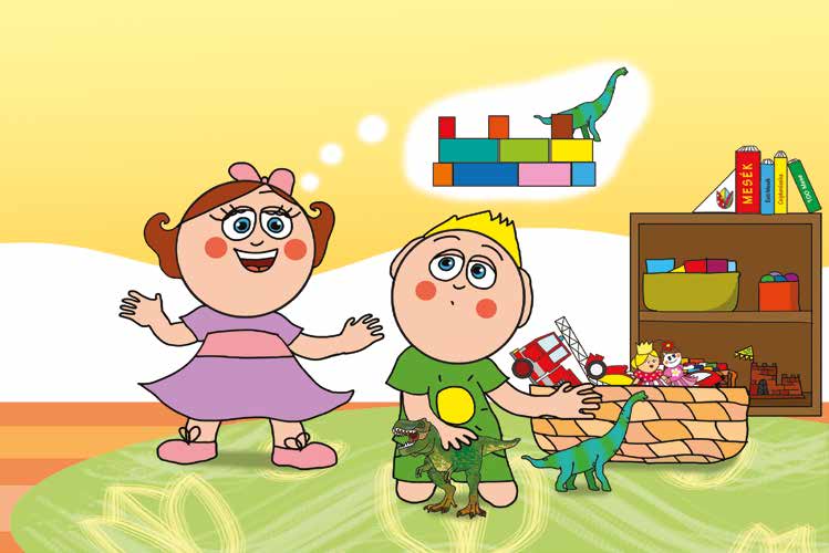 Patrik és az irigység – Natali dínót kér Patriktól – online puzzle jelenet