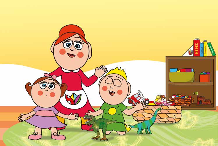 Patrik és az irigység – Patrik nem adja oda a dínót – online puzzle jelenet